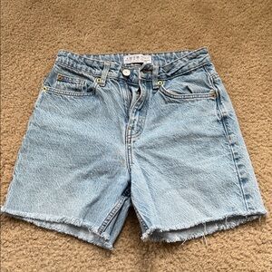 Light Blue Denim Women Shorts